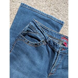 VTG Jag Jeans Bootcut Womens 14 Medium Wash Stretch Y2K Mid Rise Flare